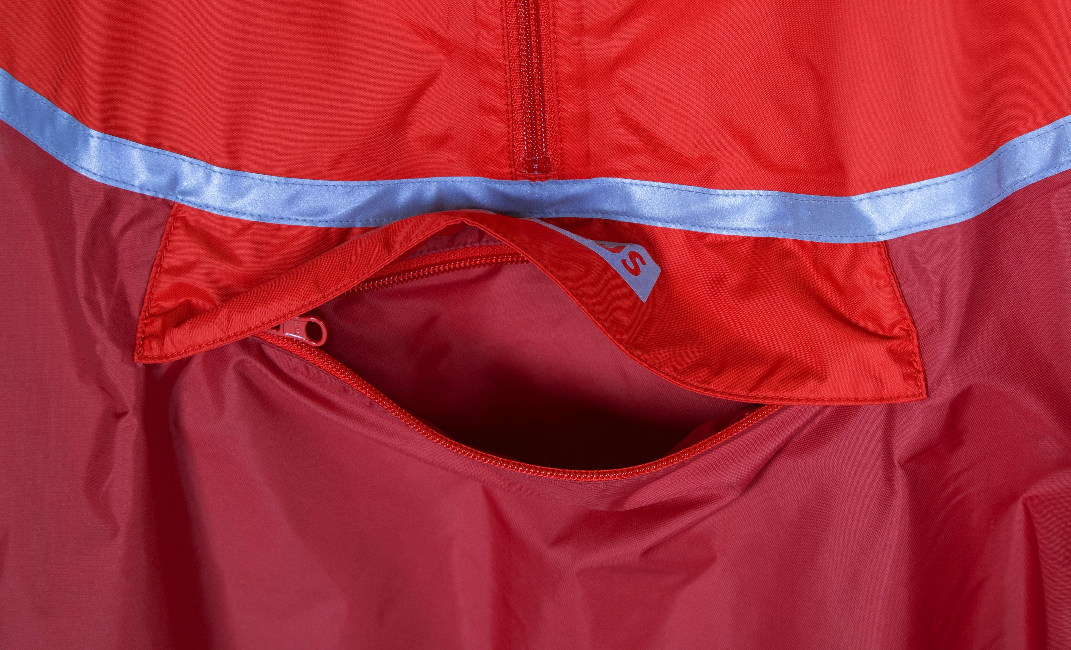 WINDOW 2.1 Unisex-Regenponcho / red/dark red / S/M
