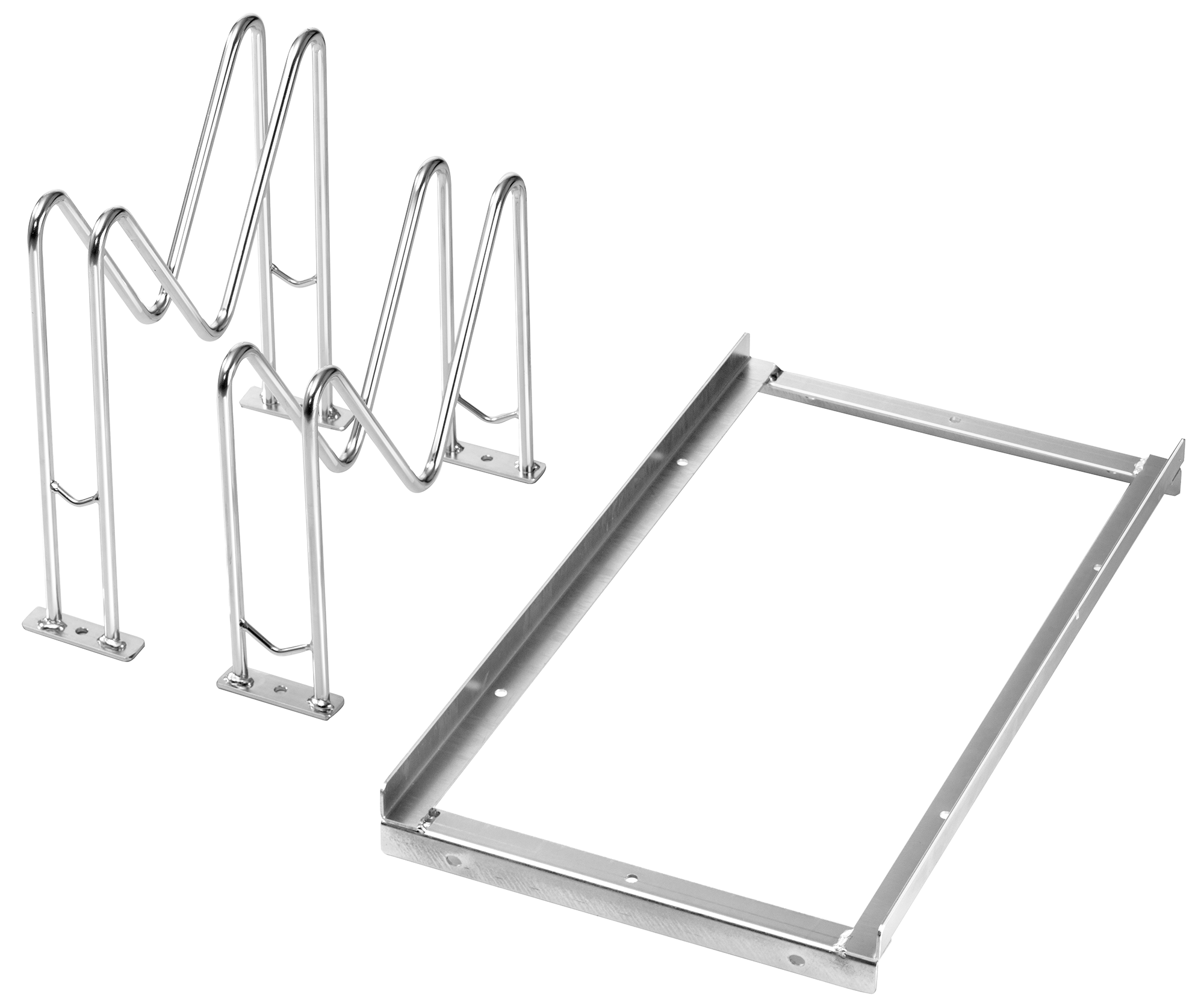 PARKER Veloständer 2er / silber / Bügel-Innenbreite 40mm