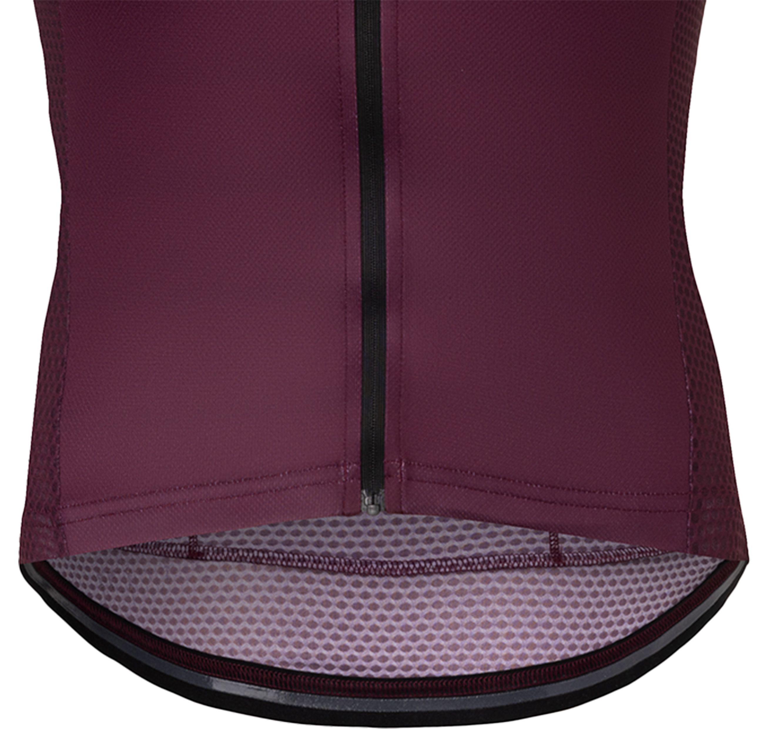CHRONO Damen-Kurzarmtrikot / dark cherry/raspberry stripe / L