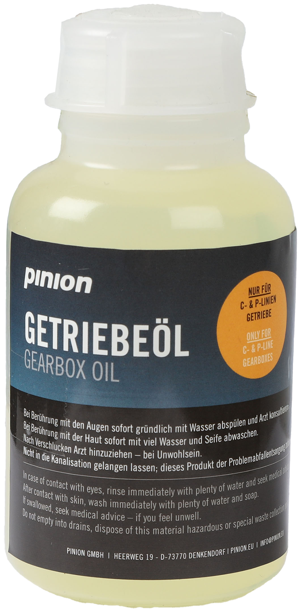 PINION Ganzjahres-Getriebeöl, Flasche / transparent / 240ml