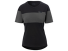 RIDE Damen-Gravel-Kurzarmshirt / black/charcoal / XL
