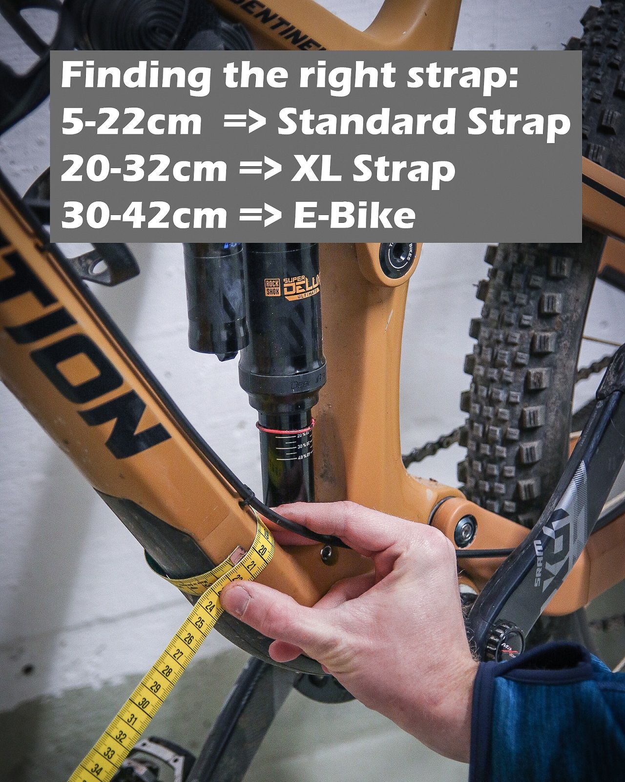 HOOKABIKE Bike-Tragsystem / schwarz / Strap XL
