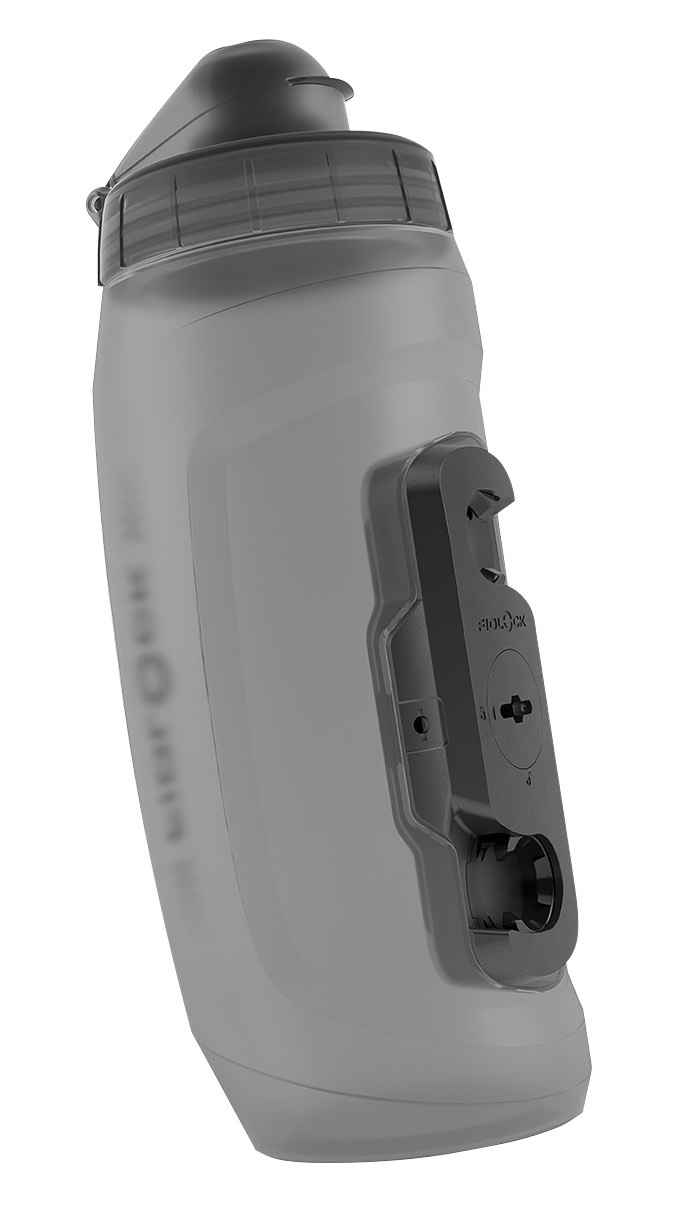 TWIST Ersatz-Bidon oval mit Connector flaschenseitig, transparent black - Hauptansicht
