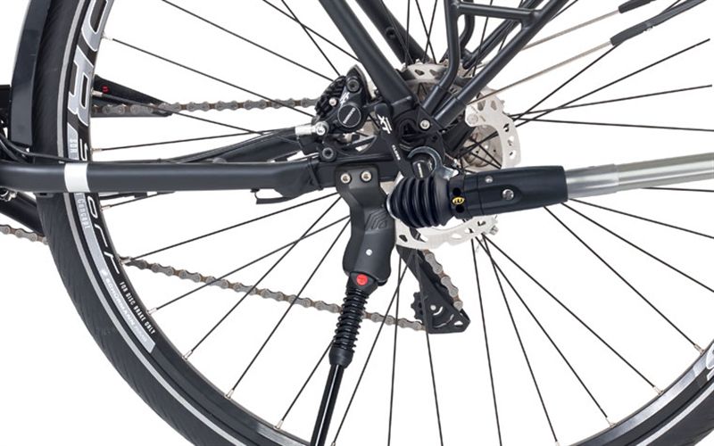 FIX 18 T Hinterbauständer (18mm), kompatibel mit Anhängerkupplung / schwarz