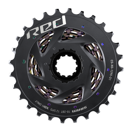 Cassette XG-1290 Red eTap AXS 12SP / rainbow / 10-33t