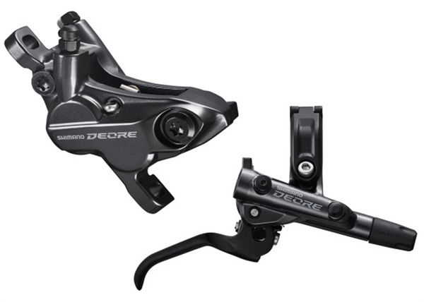 DEORE M6120 4-Kolben Scheibenbrems-Set / schwarz / hinten