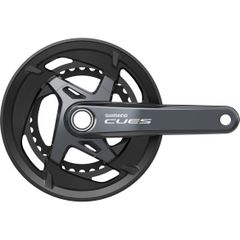 Kettenradgarnitur Cues FC-U8000 Double 11-Gang / schwarz / 170 mm, ja (einfach)