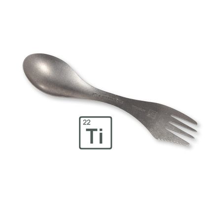 SPORK Titanium GÖFFEL Besteck / silber / 170x40x8mm
