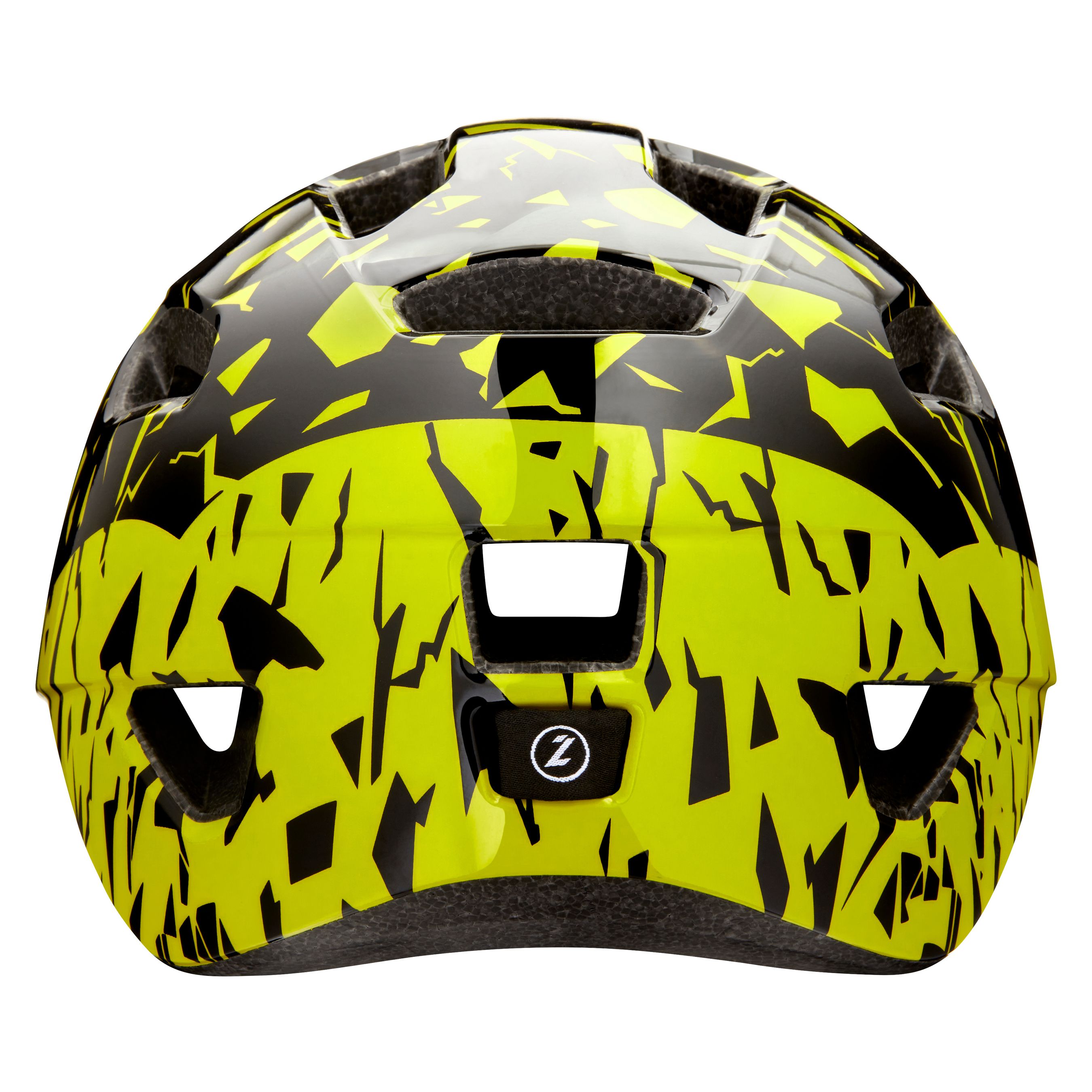 LAZER Kids Nutz KinetiCore Helm / black flash yellow