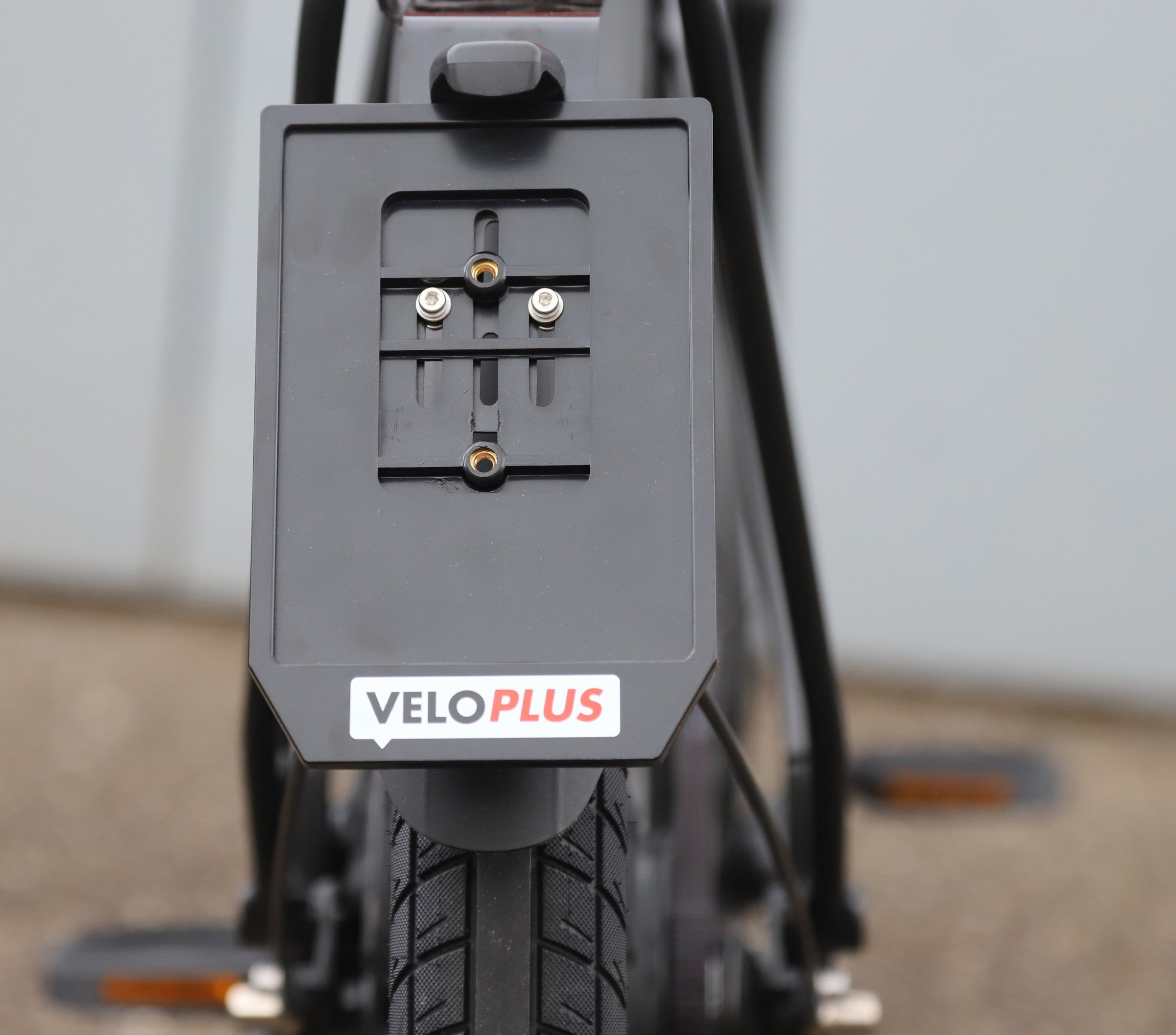 Rahmen Nummernschilder für E-Bikes Veloplus Logo / schwarz