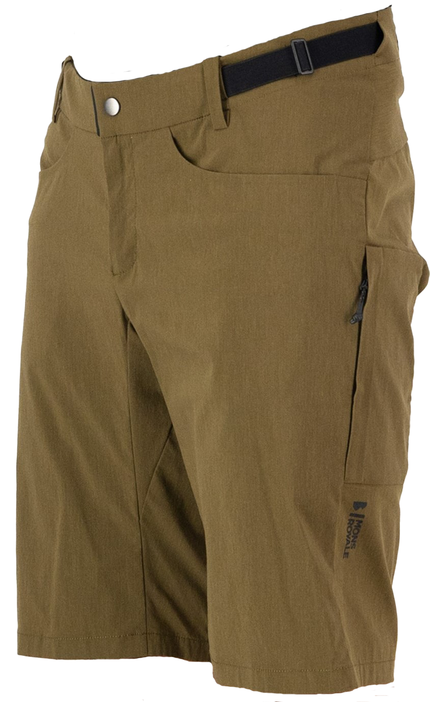 DIVERSION Herren-Bikeshorts / dark olive / M
