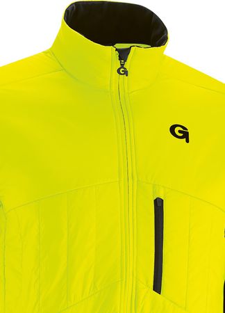 TOMAR Herren-Loftjacke / safety yellow / S