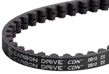 CDN Polymer Centertrack Riemen mit Nut / schwarz / 111 Zähne