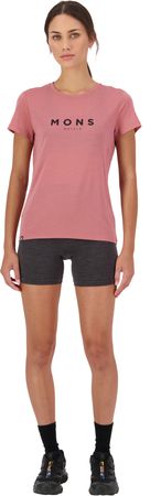 ICON Damen-Merino-Kurzarmshirt / canyon rose / XS