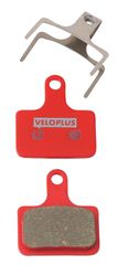 MAXPAD Bremsbelag für Shimano Road + MTB Flat Mount, XTR M9100 / rot / organisch