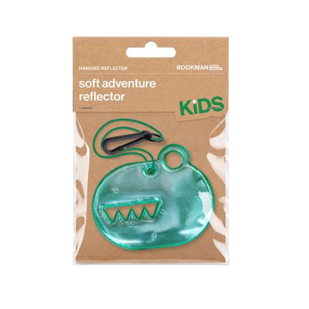 Soft Reflektoranhänger Kids / dinosaur green