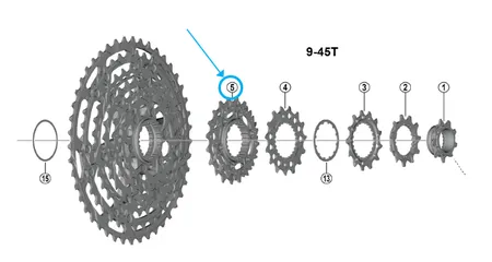 Zahnkranz CS-M9200 / 17-19 Zähne