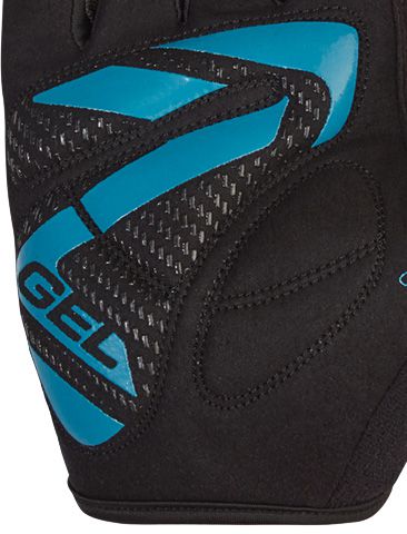 CURDT Unisex-Kurzfingerhandschuhe / crystal blue / L=9