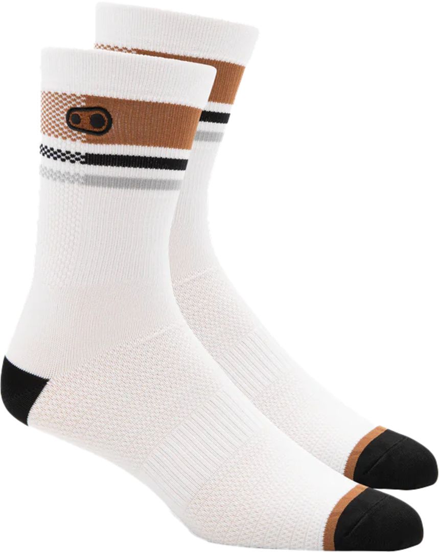 Socken Trail / weiss-braun-schwarz / S/M
