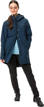 CYCLIST PADDED Damen-Regenparka / dark sea / 40