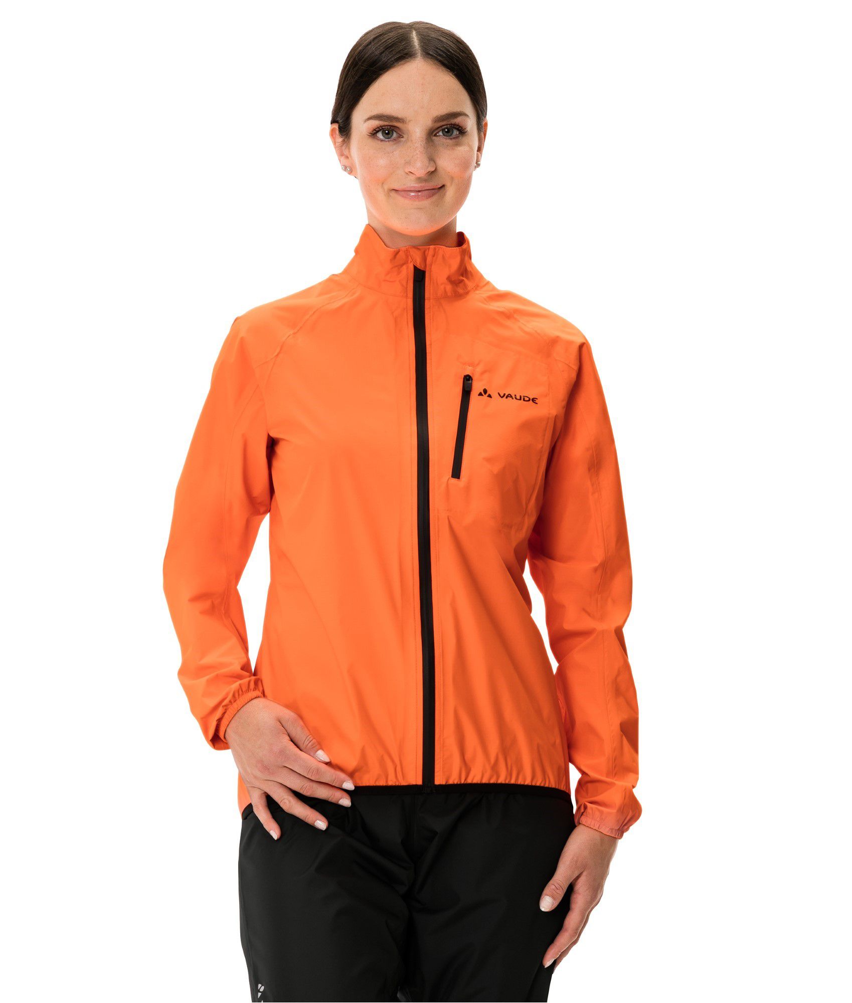 DROP III Damen-Regenjacke / neon orange / 38