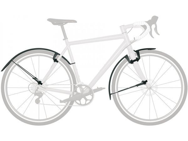 SPEEDROCKER Schutzblech-Set für Gravelbikes / schwarz / 28", 42mm