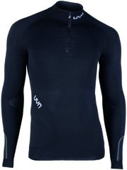 AMBITYON Herren-Langarmshirt / blackboard/blackwhite / S/M