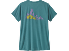 CAP COOL DAILY Damen-Kurzarmshirt / berm logo: wetland blue x-dye / M