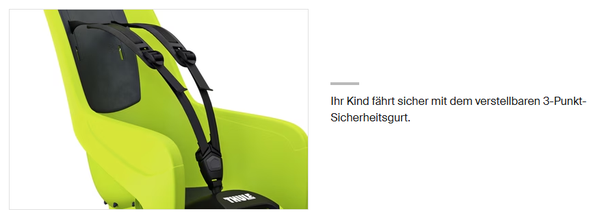 RIDEALONG LITE 2 Kindersitz / zen lime / Max. Kindergewicht 22kg