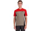 REDWOOD ENDURO Herren-Kurzarmshirt / retro red/black/walnut / S