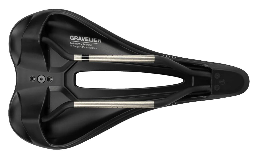 GRAVELIER TITANIUM Sattel / schwarz / 140mm