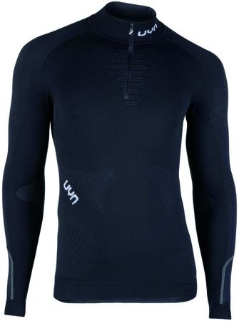AMBITYON Herren-Langarmshirt / blackboard/blackwhite / S/M