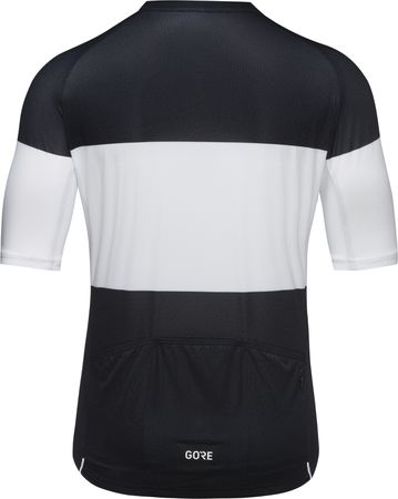 SPIRIT STRIPES Herren-Kurzarmtrikot / black/white / L