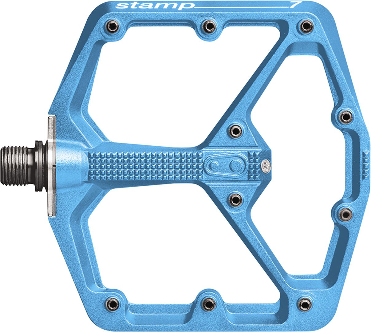 Pedal Stamp 7 large / electric blue / Plattformpedal, 114 x 111 m