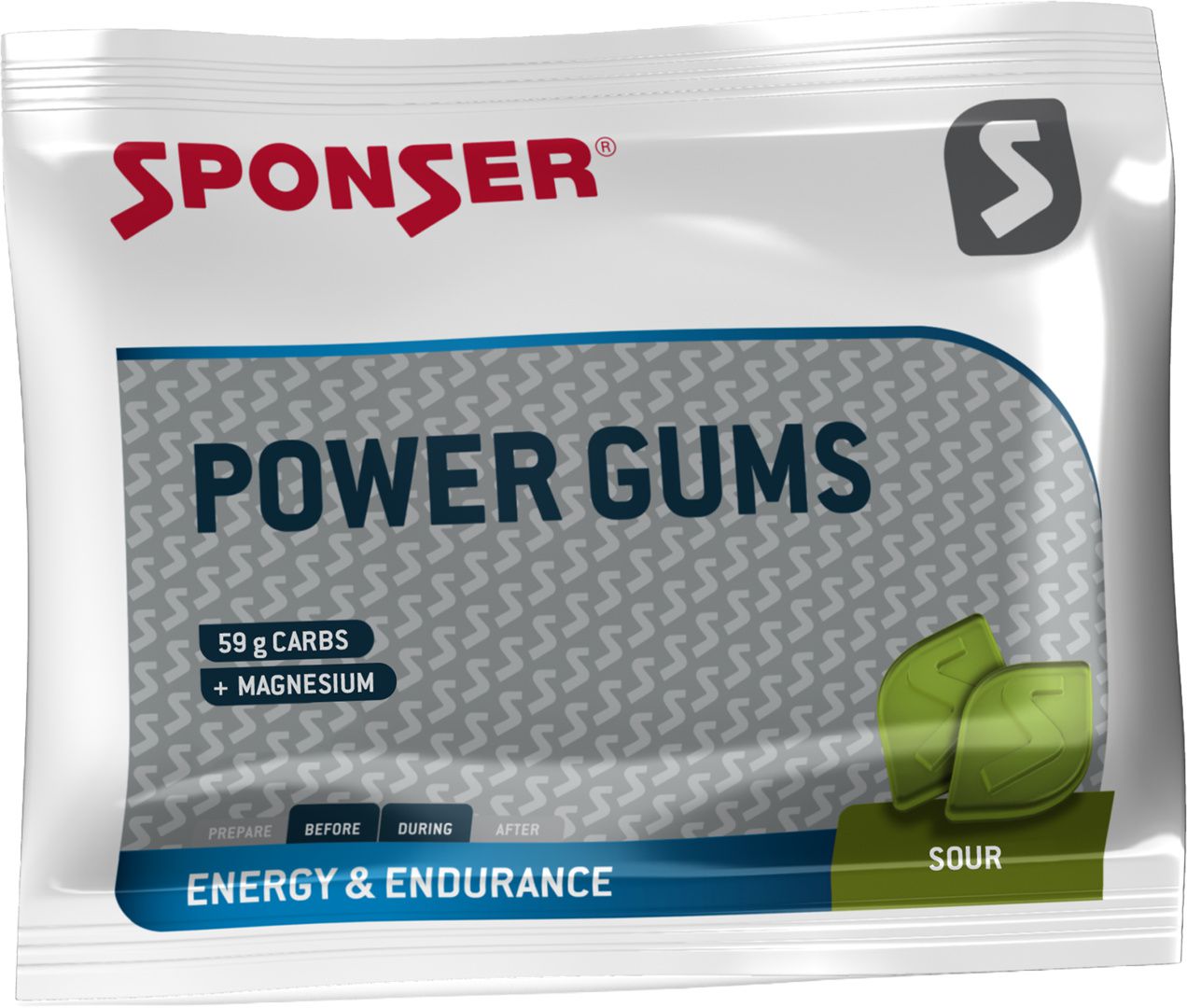 Power Gums, Display (20 x 75 g) / Sour