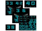 Decal 21 Custom Fork & Shock / turquoise