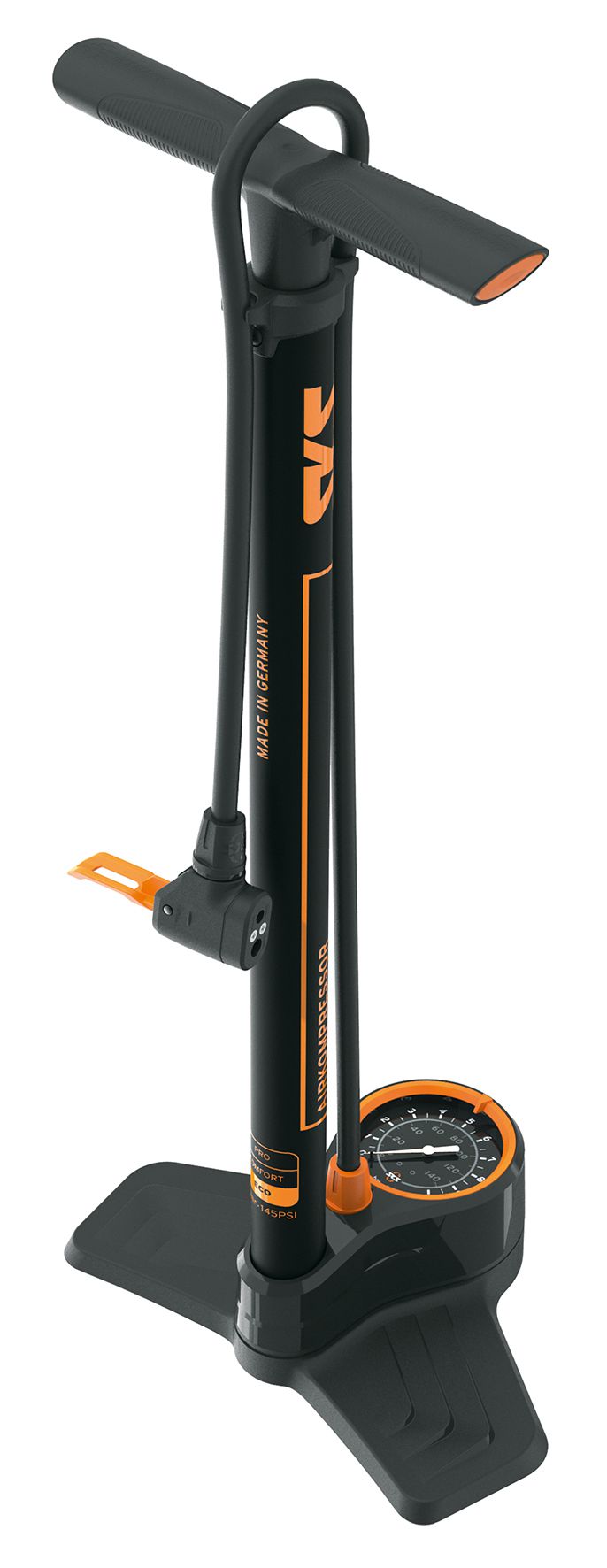 Standpumpe Airkompressor 10.0 / schwarz-orange