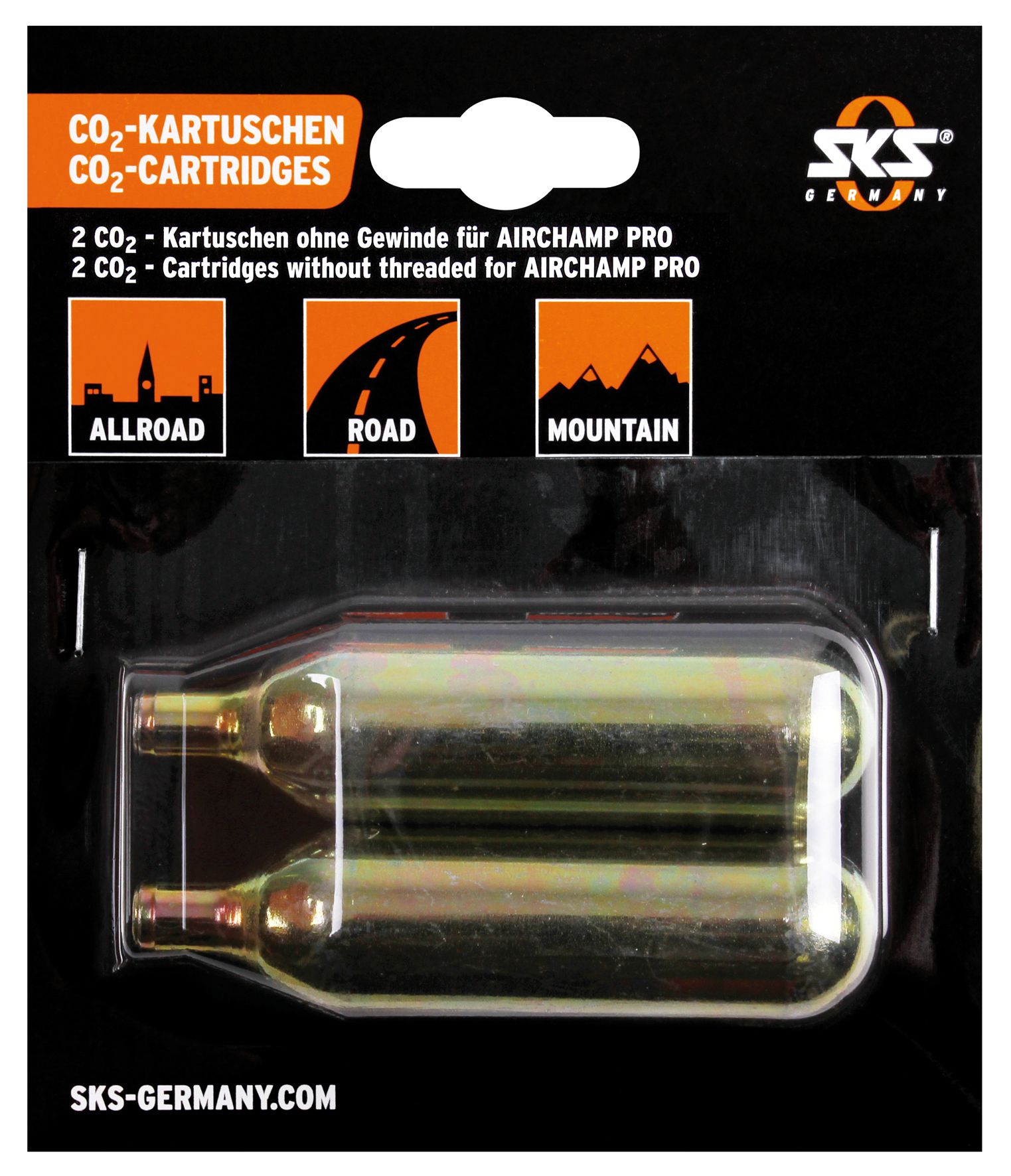 CO2-Patronen ohne Gewinde