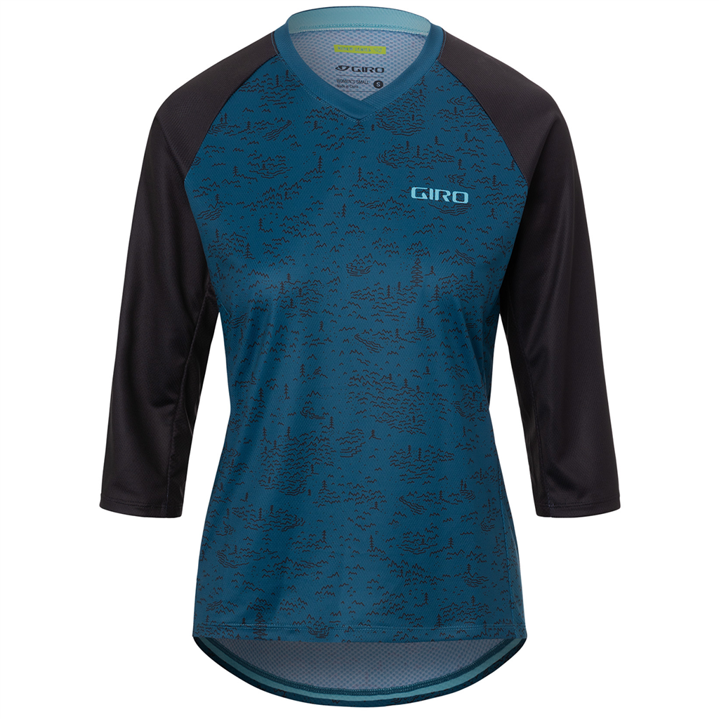 W Roust 3/4 Jersey / harbor blue scree / XS