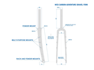 WCS CARBON ADVENTURE GRAVEL FORK / schwarz