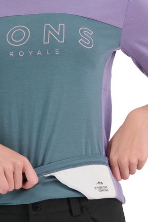 REDWOOD ENDURO Damen-Kurzarmshirt / thistle/burnt sage / L