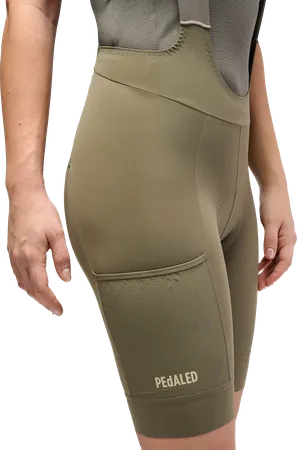 ODYSSEY Damen-Gravel-Trägerhose / military green / M