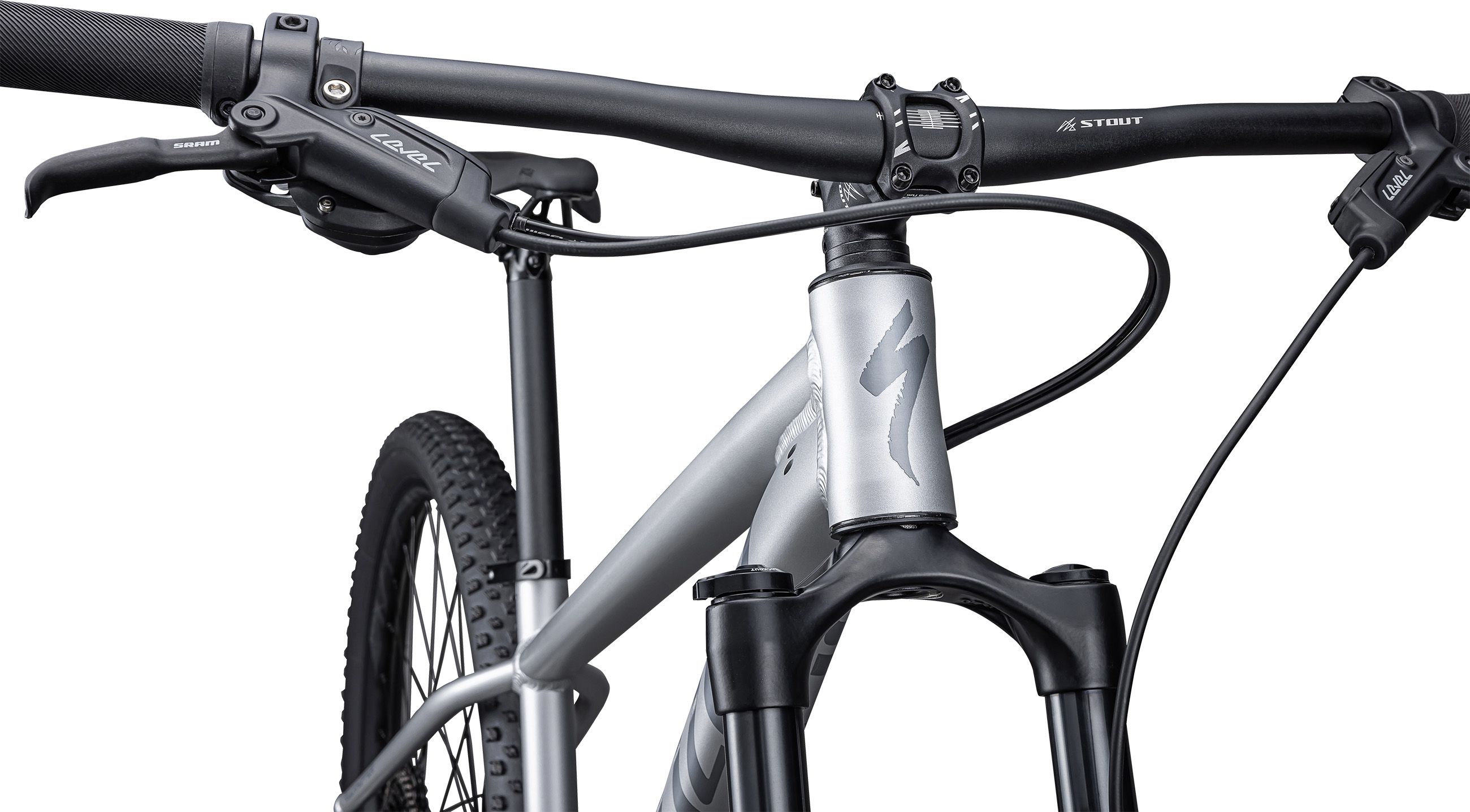 ROCKHOPPER EXPERT 27.5 Jugendvelo / satin silver dust smoke / S