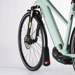 LATZ URBAN Spritzlappen / Schutzblechverlängerung für Strebenbefestigung / schwarz / URBAN 66mm