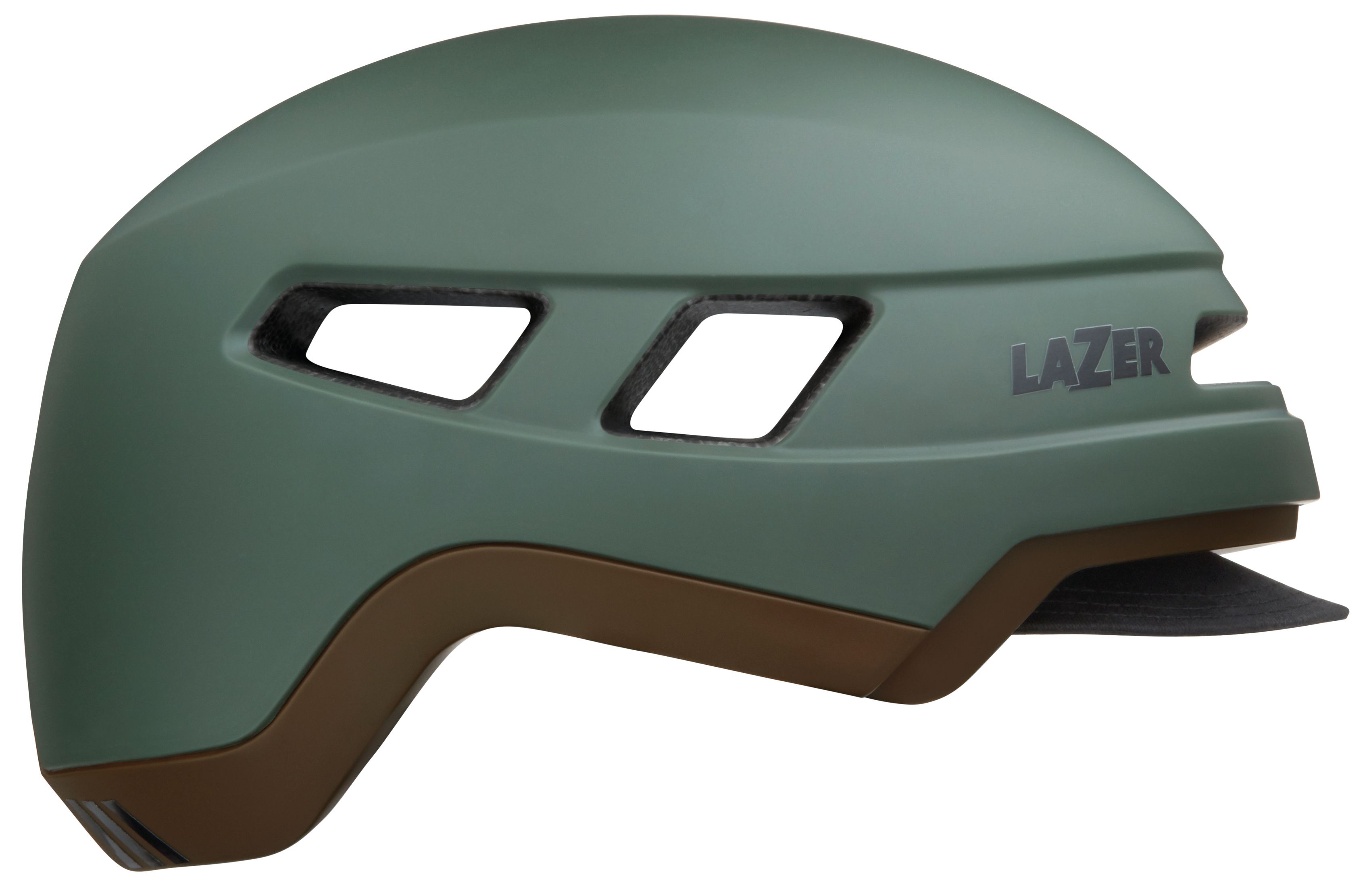LAZER Unisex City Cruizer Helm matte / matte dark green / M