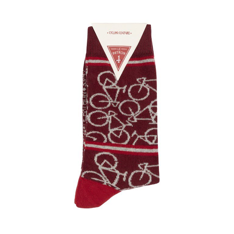 Bicycle Socks / bordeaux / 43-46