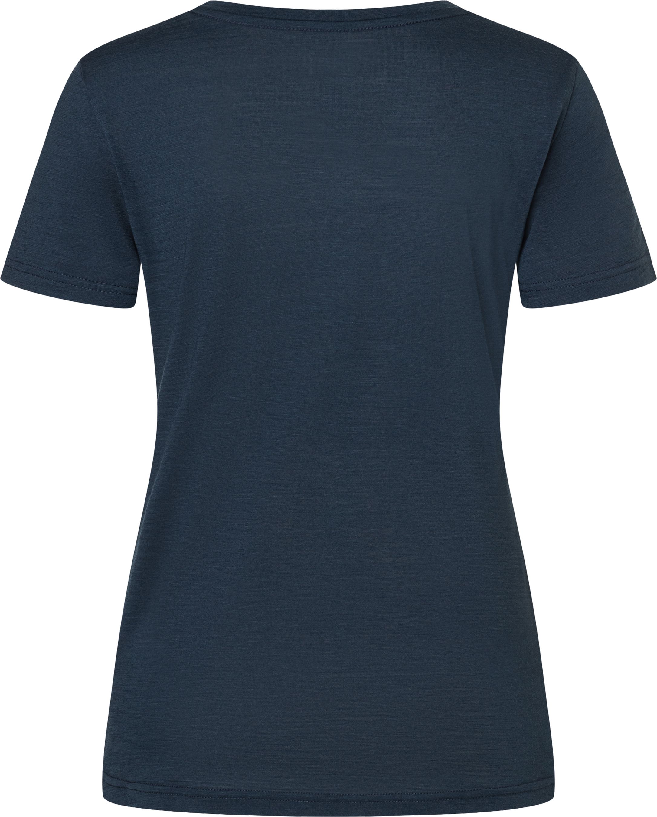 BETTER BIKE Damen-Merino-Kurzarmshirt / blueberry/feather / XL