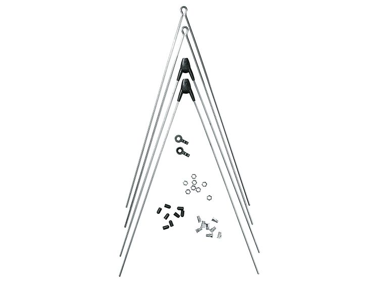 Strebenset Bluemels vorne & hinten / silber