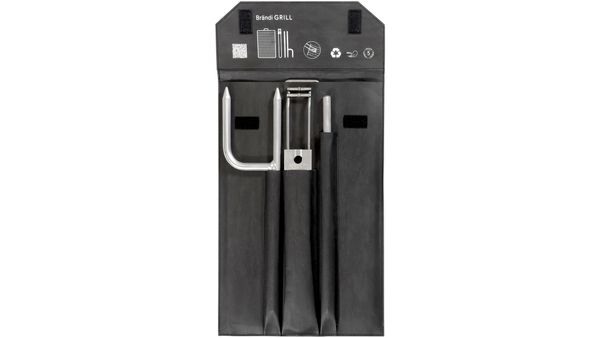 BRÄNDI 2.0 mobiler Grill aus Edelstahl inkl. Tasche / silber