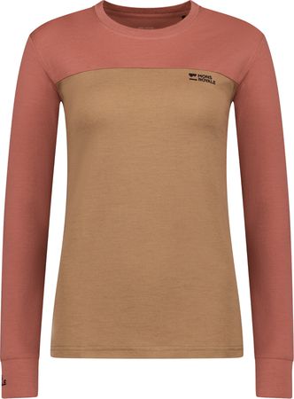 YOTEI BF Damen-Merino-Langarmshirt / canyon rose/toffee / XL